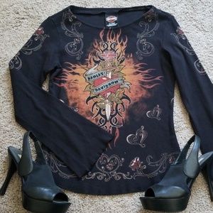 Long bell sleeve Harley Davidson